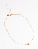 Gold Bold Heart Necklace