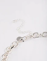 Silver Cable Chain Necklace