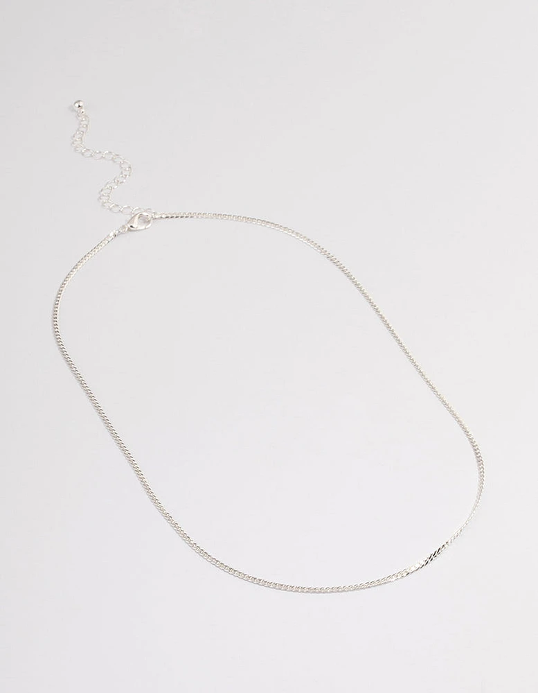 Silver Wheat Chain Necklace