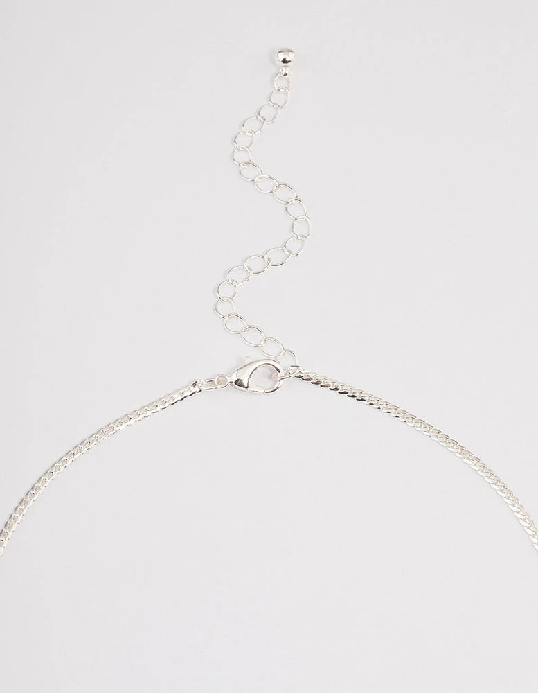 Silver Wheat Chain Necklace