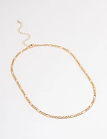 Gold Figaro Chain Necklace