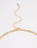 Gold Figaro Chain Necklace