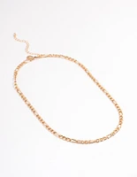 Gold Classic Figaro Chain Necklace