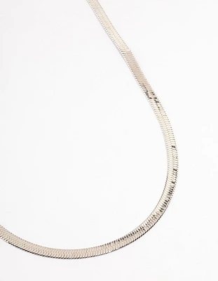 Silver Classic Snake Chain Necklace