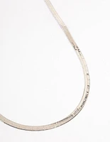 Silver Classic Snake Chain Necklace