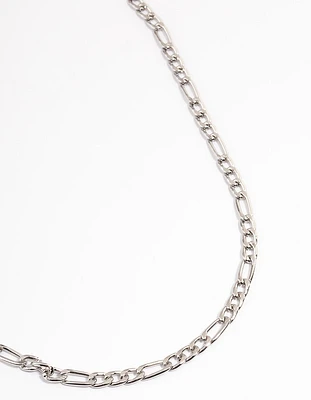 Silver Figaro Chain Necklace