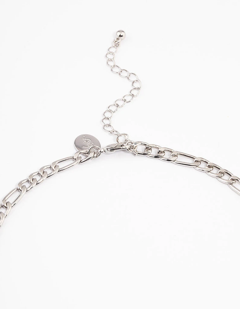 Silver Figaro Chain Necklace