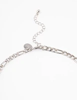 Silver Figaro Chain Necklace