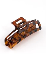 Plastic Small Brown Coated Claw Clips