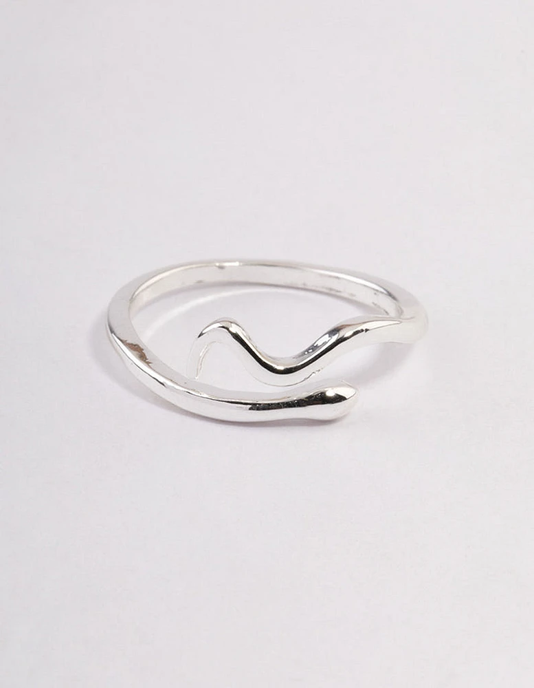 Silver Plated Mini Snake Ring