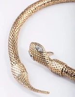 Gold Snake Wrap Necklace