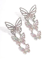 Statement Butterfly Drop Earrings