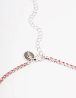 Rhodium Butterfly Curb Choker