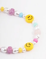 Bead Smiley Multi Bead Bracelet