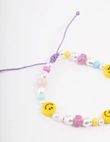 Bead Smiley Multi Bead Bracelet