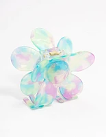 Plastic Statement Flower Claw Clip