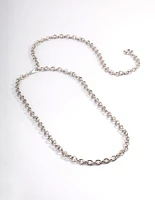 Silver Flower Charm Belt