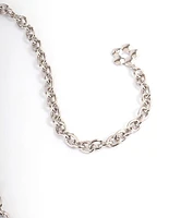 Silver Flower Charm Belt