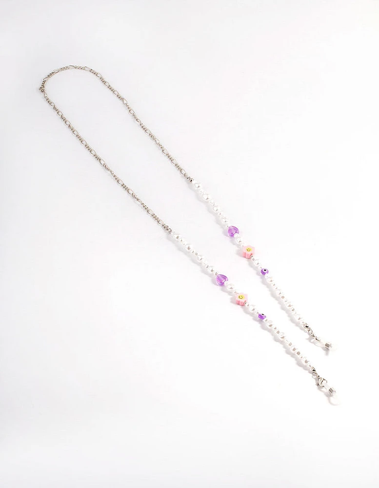 Rhodium Pearl Fig Classes Chain