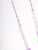 Rhodium Pearl Fig Classes Chain