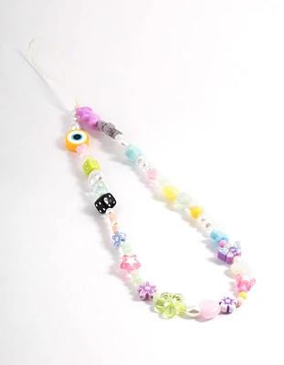 Dice Beaded Phone Charm