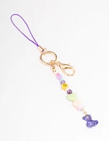 Gold Single Gummy Bear Small Phone Charm