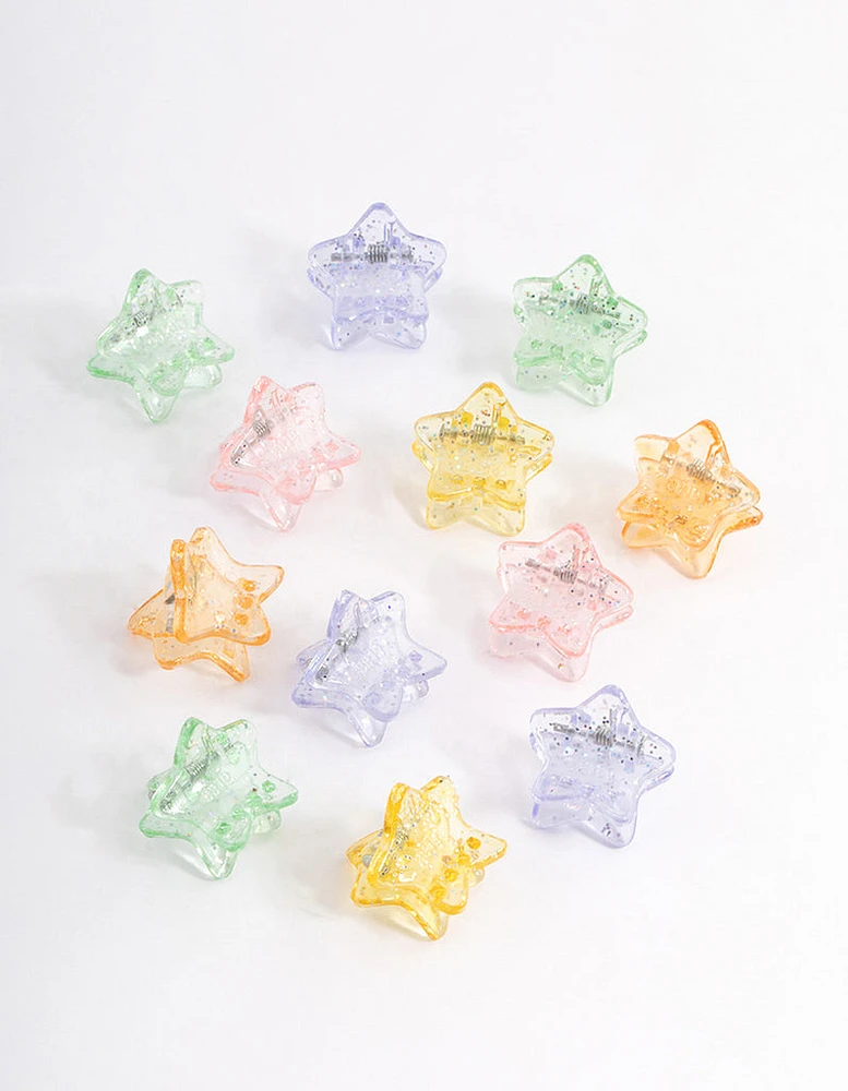 Kids Mini Star Claw Clip Pack