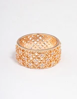 Gold Filigree Band Ring