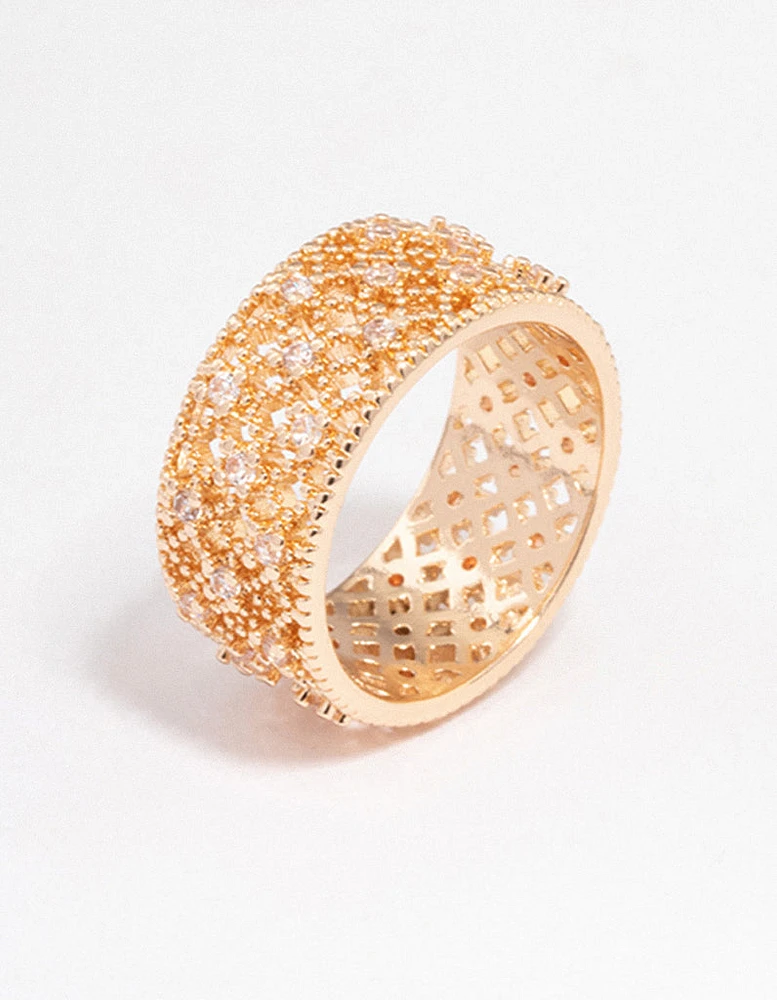 Gold Filigree Band Ring