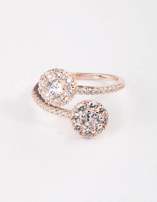 Rose Gold Round Double Wrap Ring