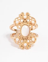 Gold Intricate Filigree Ring