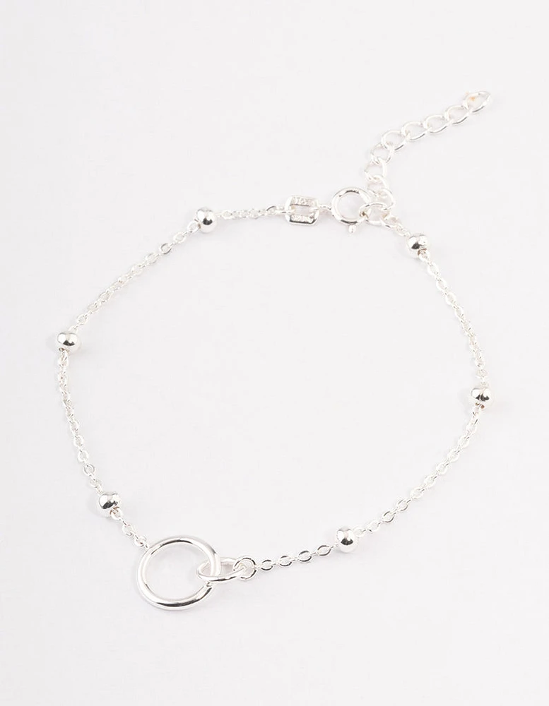 Sterling Silver Linked Circle Bracelet