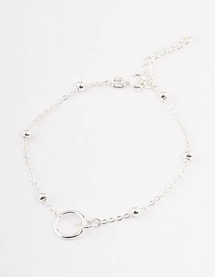 Sterling Silver Linked Circle Bracelet