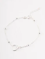 Sterling Silver Linked Circle Bracelet