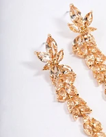 Diamond Simulant Gradual Drop Earrings