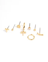 Gold Plated Aries Star Sign Ear Stackers