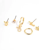 Gold Plated Taurus Star Sign Ear Stackers