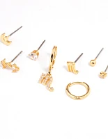 Gold Plated Scorpio Star Sign Ear Stackers