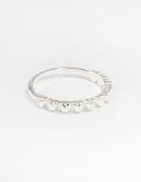 Silver Mini Hearts Ring