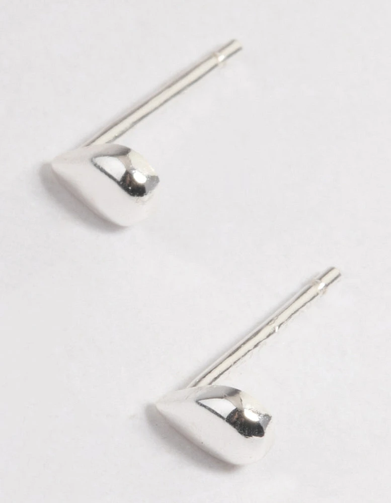 Sterling Silver Teardrop Stud Earrings