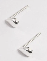 Sterling Silver Teardrop Stud Earrings