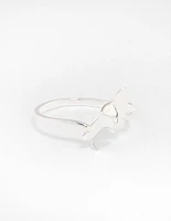 Sterling Silver Double Butterfly Ring