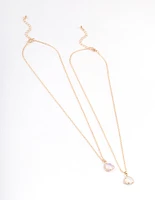 Gold Facet Claw Necklace Pack