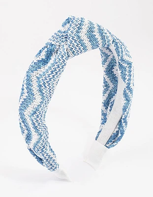 Fabric Chevron Knotted Headband