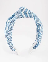 Fabric Chevron Knotted Headband