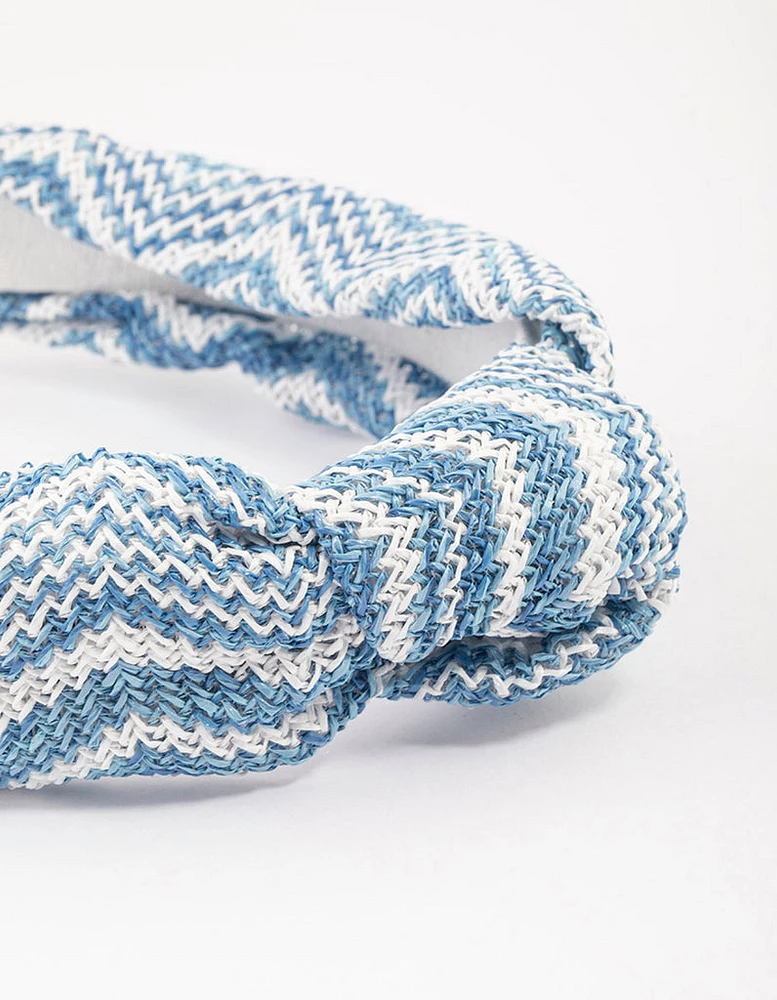 Fabric Chevron Knotted Headband