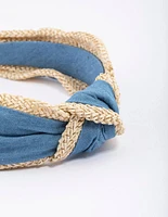 Fabric Faffia Trim Headband