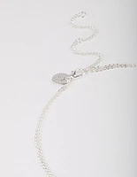 Silver Plated Double Freshwater Pearl Double Layer Necklace