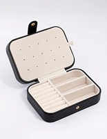 Black Faux Leather Vanity Jewellery Box