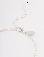 Silver Plated Small Round Tennis Bracelet